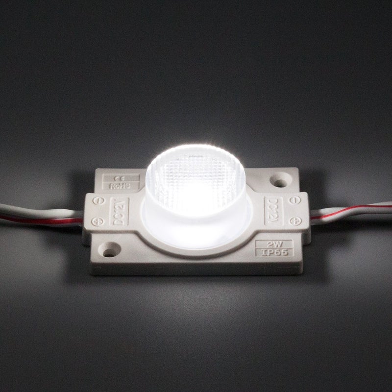 Q QINGCHEN LED Module 12V with Lens 6500K 2.0W for Light Box with Tape Adhesive Back (20pcs Pack) - Image 5
